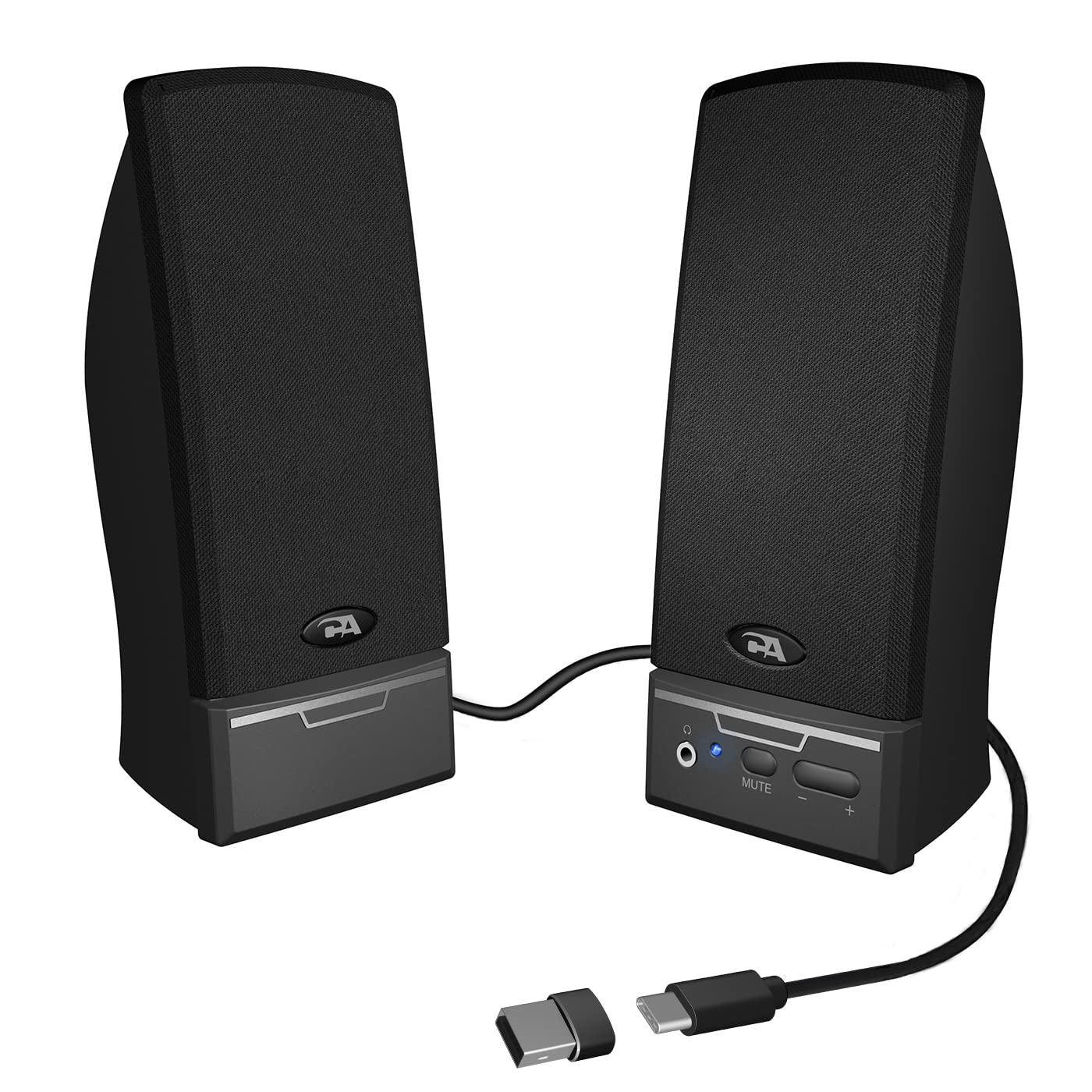 Amazon.com: Cyber Acoustics CA-2014USB 2.0 USB Speakers with Dual